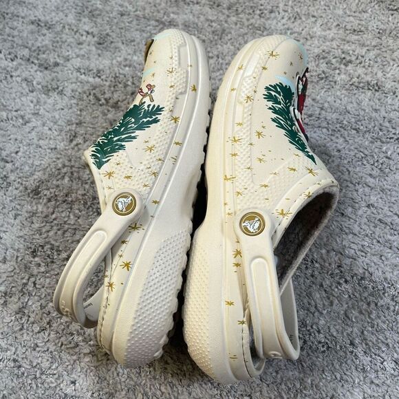 Disney Parks 2022 Christmas Mickey Mouse Donald Duck Adult Clogs Crocs - Picture 4 of 6